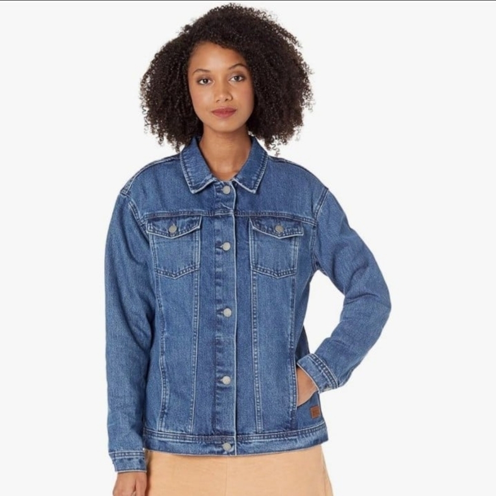 Roxy Mountain Roads Women's Denim Jean Jacket Size XS Color: Medium Blue RP $80